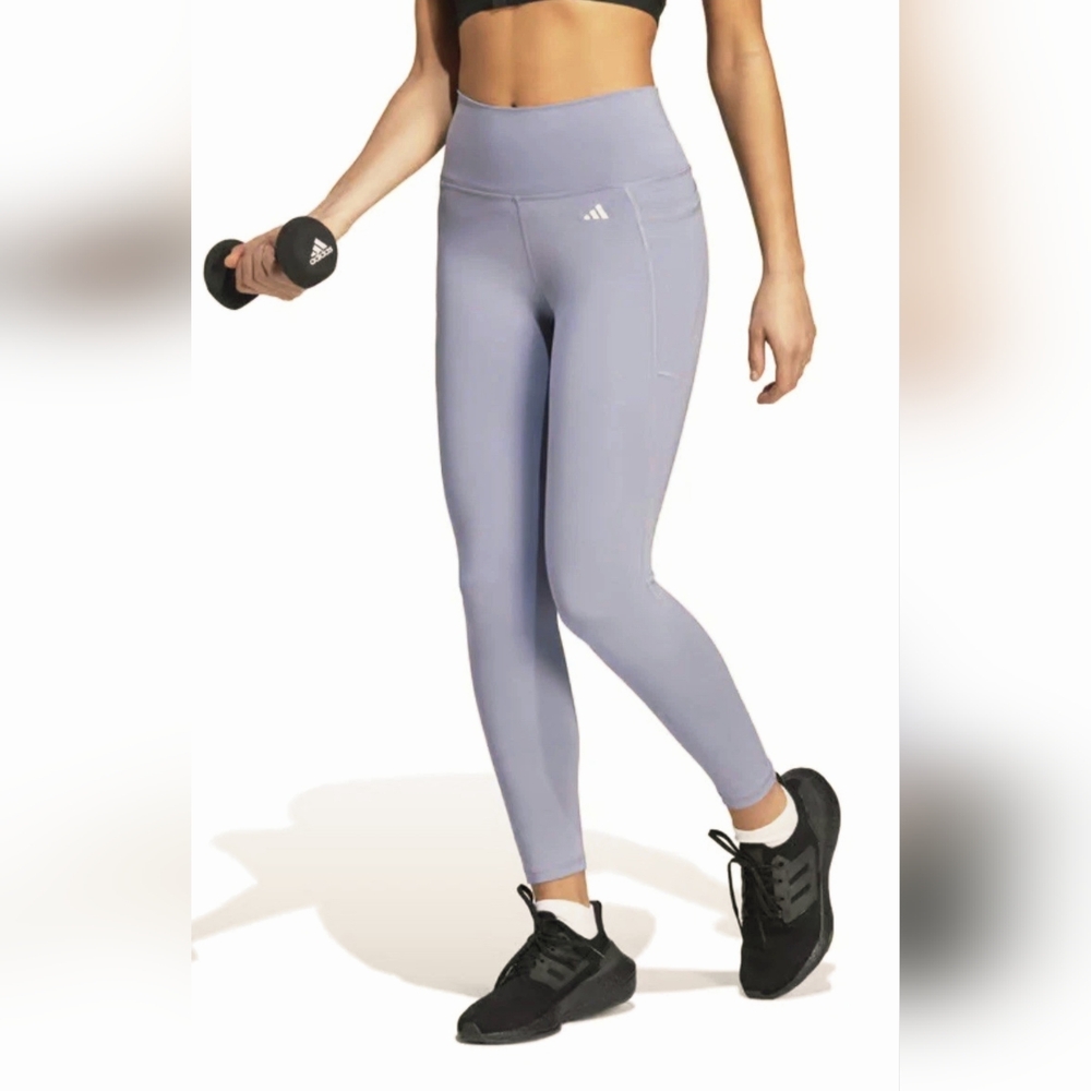 NEW Adidas Women's Training Leggings Tights Purple Lilac XS IT2677 NWT
